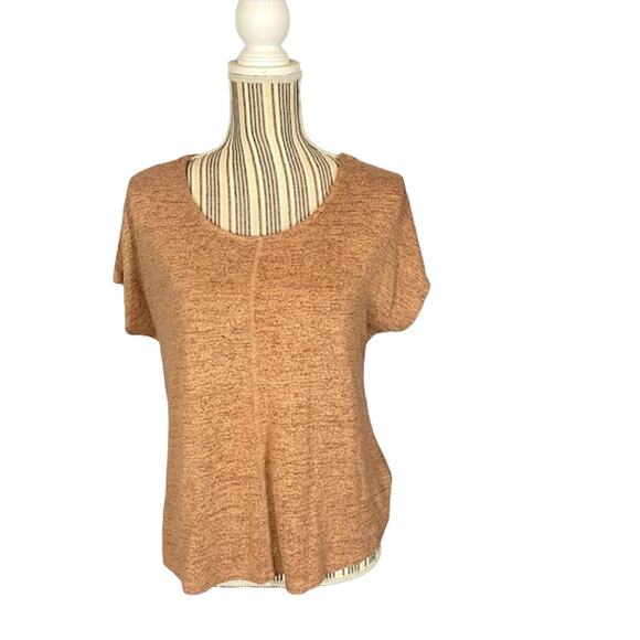 Express Salmon Pink Short Sleeve Blouse Women SZ XS - Picture 1 of 9